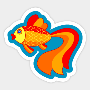 Gold fish Sticker